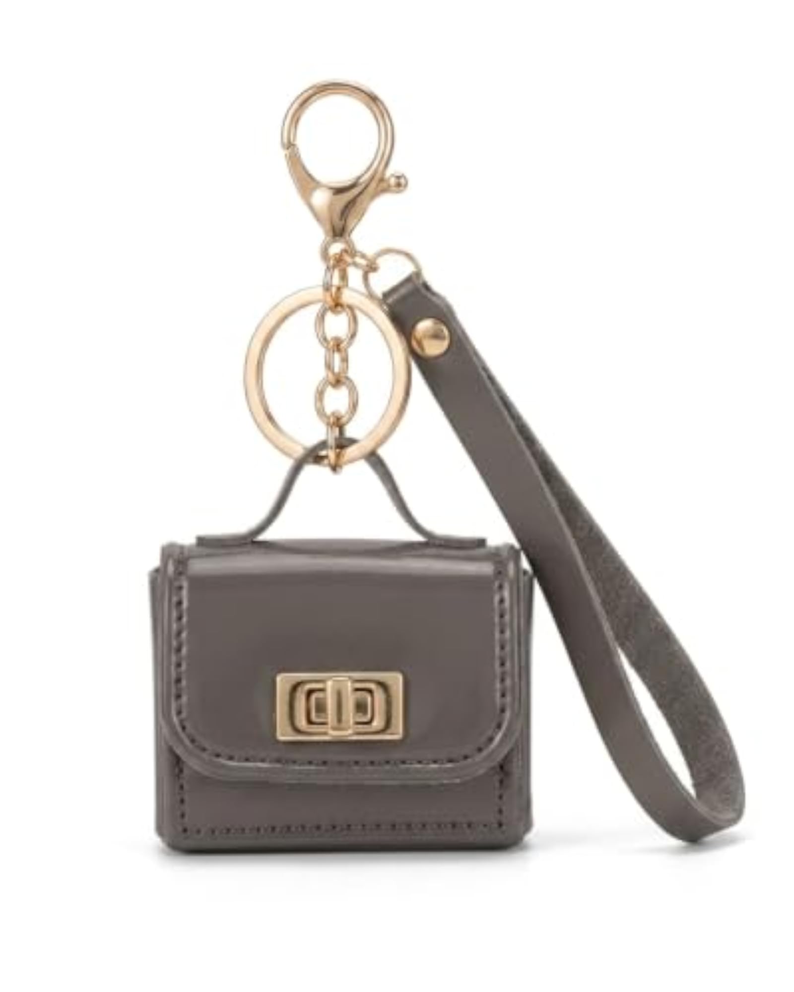 Mini Luxury Small Bag Keychain Wallet Accessories Pendant Gift, Grey